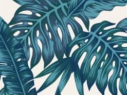 Le Grand Cirque Crédences Contremarches Adhésives Palmeraie Bleu Paon 15cmx4m -Plaques et lettrages Soldes contremarches adhesives palmeraie bleu paon 15cmx4m 2