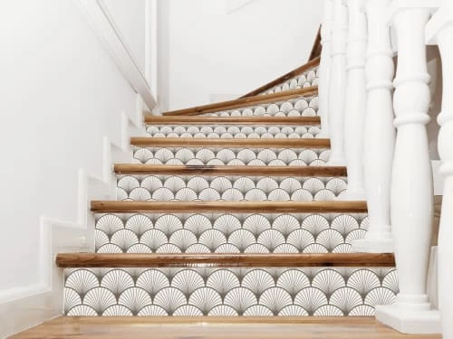 Le Grand Cirque Crédences Contremarches Adhésives Seigaiha Beige 20cmx4m 3 Le Grand Cirque Crédences Contremarches Adhésives Seigaiha Beige 20cmx4m