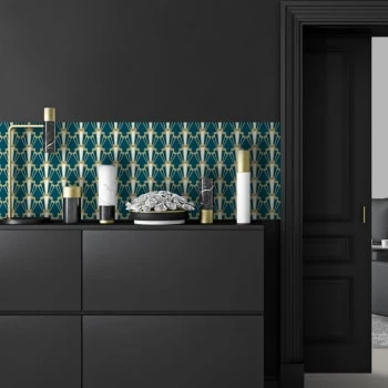 Ciment Factory Crédences Crédence Adhésive Art Déco Georges 200x60cm 7 Ciment Factory Crédences Crédence Adhésive Art Déco Georges 200x60cm – Image 5