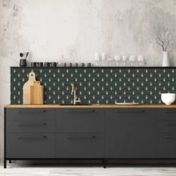 Ciment Factory Crédences Crédence Adhésive Art Déco Jean 200x60cm