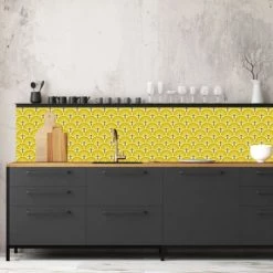 Ciment Factory Crédences Crédence Adhésive Art Déco Jean 200x60cm