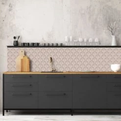 Ciment Factory Crédences Crédence Adhésive Art Déco Jean 200x60cm