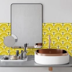 Ciment Factory Crédences Crédence Adhésive Art Déco Jean 200x60cm 10 Ciment Factory Crédences Crédence Adhésive Art Déco Jean 200x60cm -Plaques et lettrages Soldes credence adhesive art deco jean 200x60cm 26