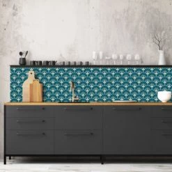 Ciment Factory Crédences Crédence Adhésive Art Déco Jean 200x60cm