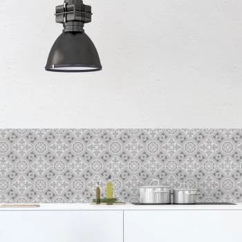 Ciment Factory Crédences Crédence Adhésive Carreaux De Ciment Bertille 200x40cm 7 Ciment Factory Crédences Crédence Adhésive Carreaux De Ciment Bertille 200x40cm – Image 5