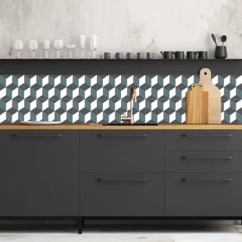 Ciment Factory Crédences Crédence Adhésive Carreaux De Ciment Eugénie 200x40cm 8 Ciment Factory Crédences Crédence Adhésive Carreaux De Ciment Eugénie 200x40cm – Image 6