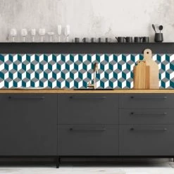 Ciment Factory Crédences Crédence Adhésive Carreaux De Ciment Eugénie 200x60cm