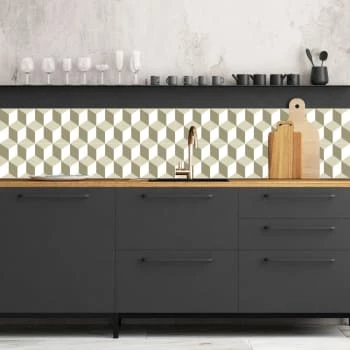 Ciment Factory Crédences Crédence Adhésive Carreaux De Ciment Eugénie 200x60cm 7 Ciment Factory Crédences Crédence Adhésive Carreaux De Ciment Eugénie 200x60cm – Image 5