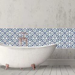 Ciment Factory Crédences Crédence Adhésive Carreaux De Ciment Garance 200x40cm -Plaques et lettrages Soldes credence adhesive carreaux de ciment garance 200x40cm 11