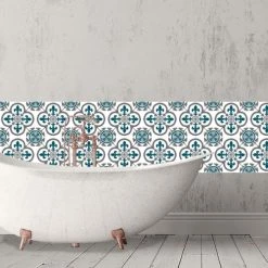 Ciment Factory Crédences Crédence Adhésive Carreaux De Ciment Garance 200x40cm