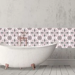 Ciment Factory Crédences Crédence Adhésive Carreaux De Ciment Garance 200x40cm