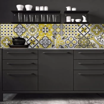 Ciment Factory Crédences Crédence Adhésive Carreaux De Ciment Ginette 200x40cm 8 Ciment Factory Crédences Crédence Adhésive Carreaux De Ciment Ginette 200x40cm – Image 6