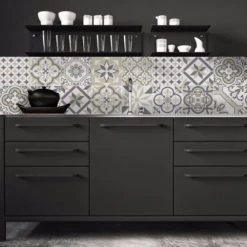 Ciment Factory Crédences Crédence Adhésive Carreaux De Ciment Ginette 200x60cm