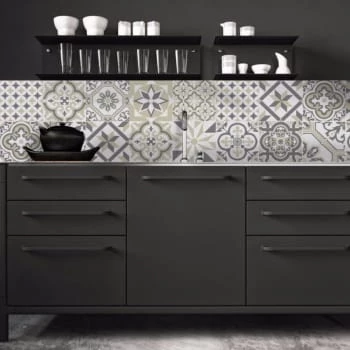 Ciment Factory Crédences Crédence Adhésive Carreaux De Ciment Ginette 200x60cm 7 Ciment Factory Crédences Crédence Adhésive Carreaux De Ciment Ginette 200x60cm – Image 5