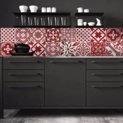 Ciment Factory Crédences Crédence Adhésive Carreaux De Ciment Ginette 200x60cm 13 Ciment Factory Crédences Crédence Adhésive Carreaux De Ciment Ginette 200x60cm -Plaques et lettrages Soldes credence adhesive carreaux de ciment ginette 200x60cm 47