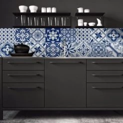 Ciment Factory Crédences Crédence Adhésive Carreaux De Ciment Ginette 200x60cm