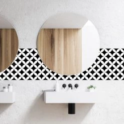 Ciment Factory Crédences Crédence Adhésive Carreaux De Ciment Louison 200x40cm