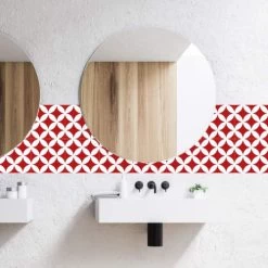 Ciment Factory Crédences Crédence Adhésive Carreaux De Ciment Louison 200x40cm