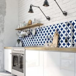 Ciment Factory Crédences Crédence Adhésive Carreaux De Ciment Louison 200x40cm -Plaques et lettrages Soldes credence adhesive carreaux de ciment louison 200x40cm 2