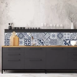 Ciment Factory Crédences Crédence Adhésive Carreaux De Ciment Madeleine 200x60cm