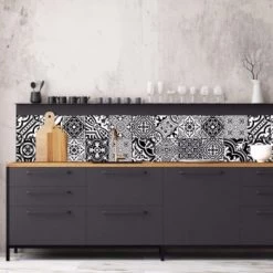 Ciment Factory Crédences Crédence Adhésive Carreaux De Ciment Madeleine 200x60cm 13 Ciment Factory Crédences Crédence Adhésive Carreaux De Ciment Madeleine 200x60cm -Plaques et lettrages Soldes credence adhesive carreaux de ciment madeleine 200x60cm 41