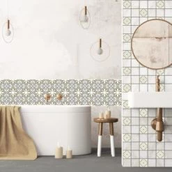 Ciment Factory Crédences Crédence Adhésive Carreaux De Ciment Simone 200x40cm -Plaques et lettrages Soldes credence adhesive carreaux de ciment simone 200x40cm 41