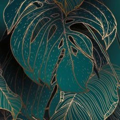 99Déco Crédences Crédence Adhésive Cuisine Tropical Vert - Fond De Hotte L.90 X H.70 Cm -Plaques et lettrages Soldes credence adhesive cuisine tropical vert fond de hotte l 90 x h 70 cm 2