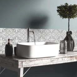 Ciment Factory Crédences Crédence Adhésive Effet De Matière Béton 200x40cm -Plaques et lettrages Soldes credence adhesive effet de matiere beton 200x40cm 20