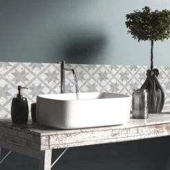 Ciment Factory Crédences Crédence Adhésive Effet De Matière Béton 200x40cm -Plaques et lettrages Soldes credence adhesive effet de matiere beton 200x40cm 48