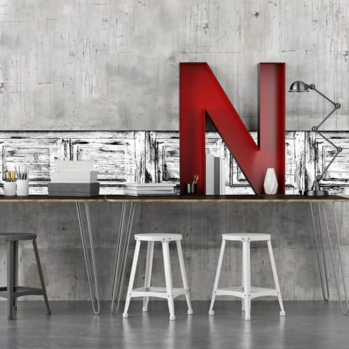 Ciment Factory Crédences Crédence Adhésive Effet De Matière Boiserie Murale 200x60cm 4 Ciment Factory Crédences Crédence Adhésive Effet De Matière Boiserie Murale 200x60cm – Image 2