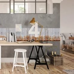 Ciment Factory Crédences Crédence Adhésive Effet De Matière Rouille 200x40cm -Plaques et lettrages Soldes credence adhesive effet de matiere rouille 200x40cm 2