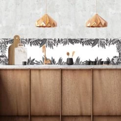 Ciment Factory Crédences Crédence Adhésive Gravure Mimosa 200x60cm