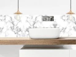 Le Grand Cirque Crédences Crédence Adhésive Marbre Or 40cmx2m -Plaques et lettrages Soldes credence adhesive marbre blanc 40cmx2m 1