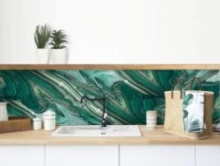 Le Grand Cirque Crédences Crédence Adhésive Marbre Blanc 40cmx2m -Plaques et lettrages Soldes credence adhesive marbre vert 40cmx2m 5