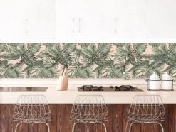 Le Grand Cirque Crédences Crédence Adhésive Palmeraie Céladon 40cmx2m -Plaques et lettrages Soldes credence adhesive palmeraie celadon 40cmx2m 4