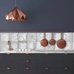 Ciment Factory Crédences Crédence Adhésive Plaques Victoriennes 200x40cm