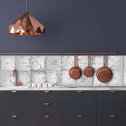 Ciment Factory Crédences Crédence Adhésive Plaques Victoriennes 200x40cm -Plaques et lettrages Soldes credence adhesive plaques victoriennes 200x40cm 7