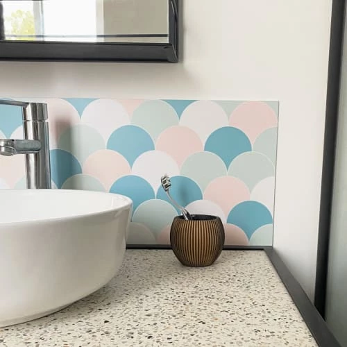 99Déco Crédences Crédence Adhésive Salle De Bain - Lot De 2 L70xH30cm 3 99Déco Crédences Crédence Adhésive Salle De Bain - Lot De 2 L70xH30cm