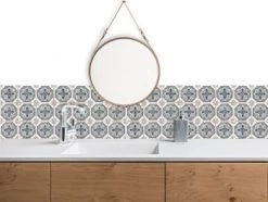 Le Grand Cirque Crédences Crédence Adhésive Sao Bento Sépia 40cmx2m -Plaques et lettrages Soldes credence adhesive sao bento bleu gris 40cmx2m