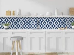 Le Grand Cirque Crédences Crédence Adhésive Shibori Bleu Cobalt 40cmx2m