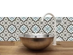 Le Grand Cirque Crédences Crédence Adhésive Trianon Marsala 40cmx2m -Plaques et lettrages Soldes credence adhesive trianon bleu 40cmx2m 1