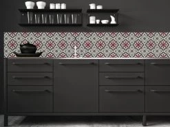 Le Grand Cirque Crédences Crédence Adhésive Trianon Marsala 40cmx2m -Plaques et lettrages Soldes credence adhesive trianon marsala 40cmx2m 3