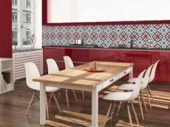 Le Grand Cirque Crédences Crédence Adhésive Trianon Marsala 40cmx2m -Plaques et lettrages Soldes credence adhesive trianon marsala 40cmx2m 5