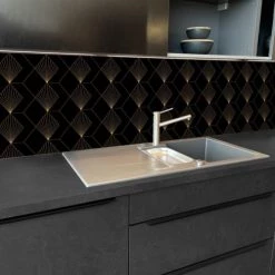 99Déco Crédences Crédence Cuisine Aluminium Fond De Hotte L60 X H70cm