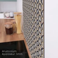 99Déco Crédences Crédence Cuisine Aluminium - Lot De 2 Bandeaux L.90 X H.20 Cm -Plaques et lettrages Soldes credence cuisine aluminium lot de 2 bandeaux l 90 x h 20 cm 3