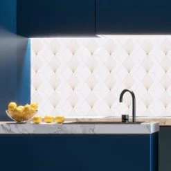 99Déco Crédences Crédence Cuisine Aluminium Lot De 2 Bandeaux L100xH20cm