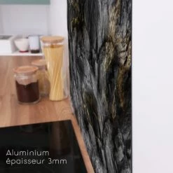 99Déco Crédences Crédence Cuisine Aluminium - Lot De 2 Bandeaux L100xH20cm -Plaques et lettrages Soldes credence cuisine aluminium lot de 2 bandeaux l100xh20cm 8