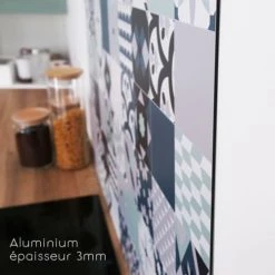 99Déco Crédences Crédence Cuisine En Alu 2 Bandeaux L100 X H20cm -Plaques et lettrages Soldes credence cuisine en alu 2 bandeaux l100 x h20cm 8