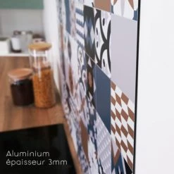 99Déco Crédences Crédence Cuisine En Alu 2 Bandeaux L100xH20cm -Plaques et lettrages Soldes credence cuisine en alu 2 bandeaux l100xh20cm 12