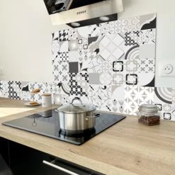 99Déco Crédences Crédence Cuisine En ALU Fond De Hotte L60 X H70cm -Plaques et lettrages Soldes credence cuisine en alu fond de hotte l60 x h70cm 2